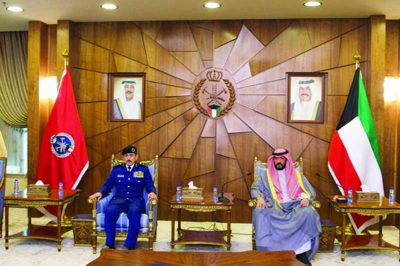 
طلال الخالد وقائد القوة خالد المكراد