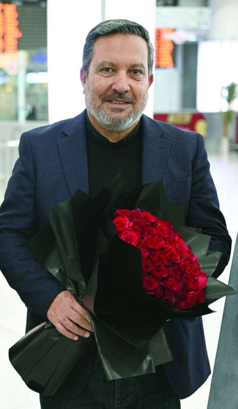 زاهي وهبي لحظة وصوله