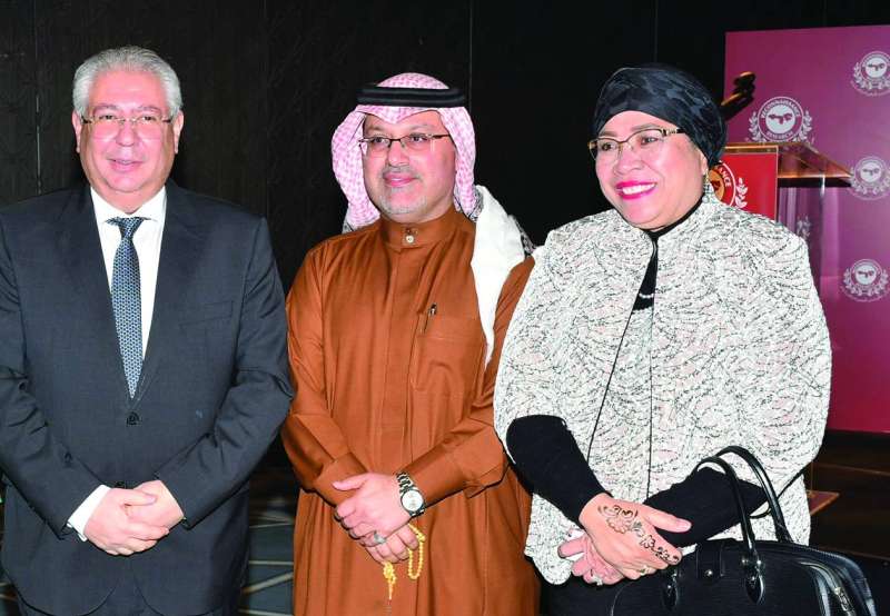 سفيرة إندونيسيا وسفير البحرين وسفير مصر