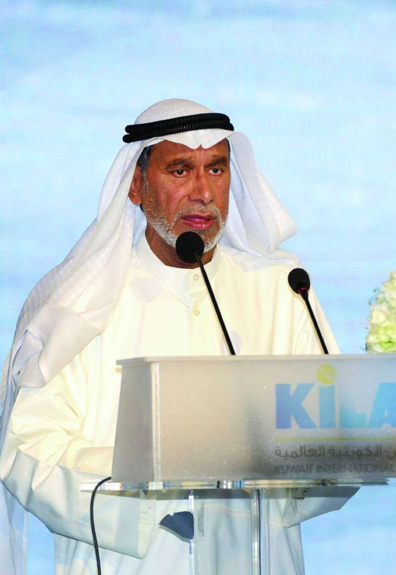 المقاطع خلال إلقاء كلمته في افتتاح أعمال الملتقى