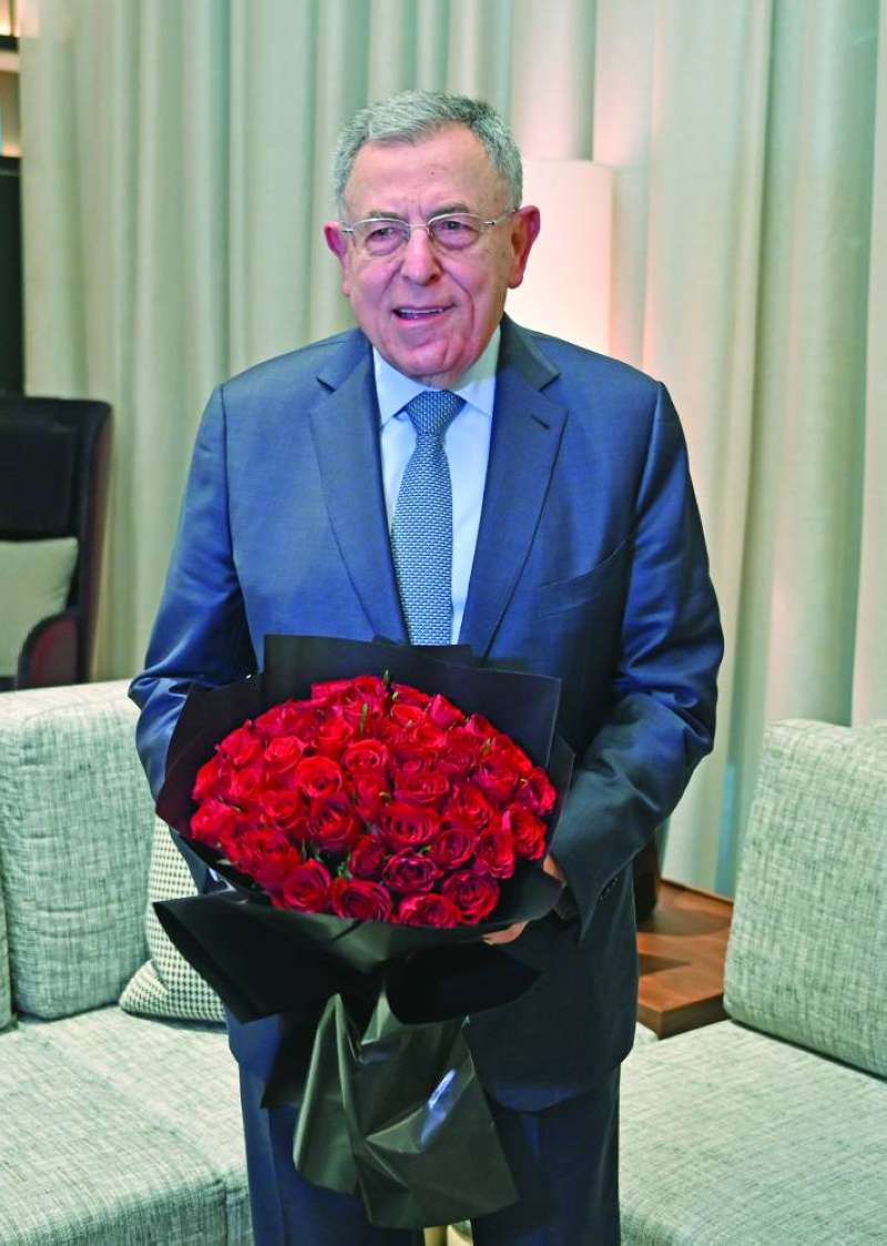 فؤاد السنيورة في الكويت	 (تصوير أسعد عبدالله) 