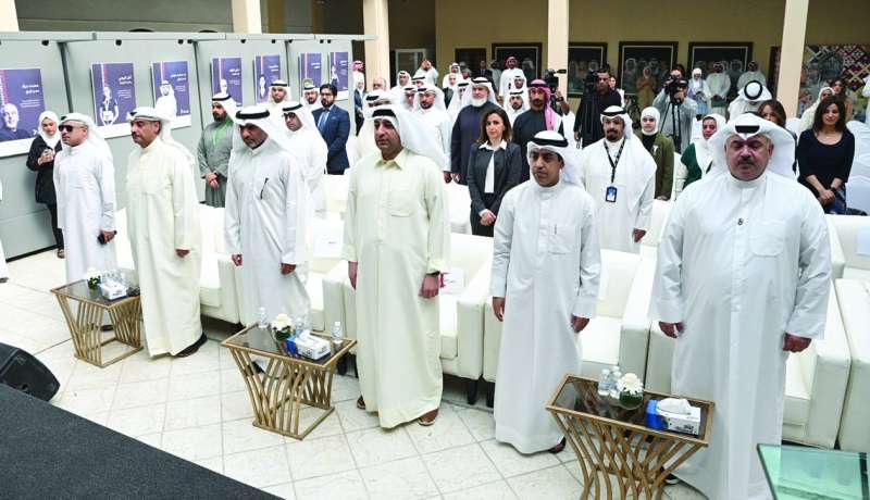 قياديو هيئة الشباب في مقدم الحضور في الملتقى (تصوير نايف العقلة)