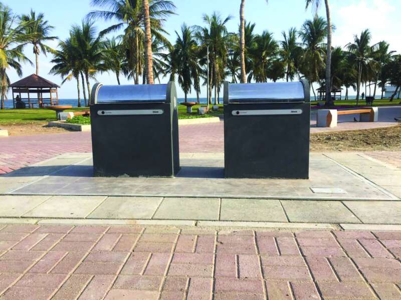 
نموذج للحاويات التي تنزل إلى تحت الأرض