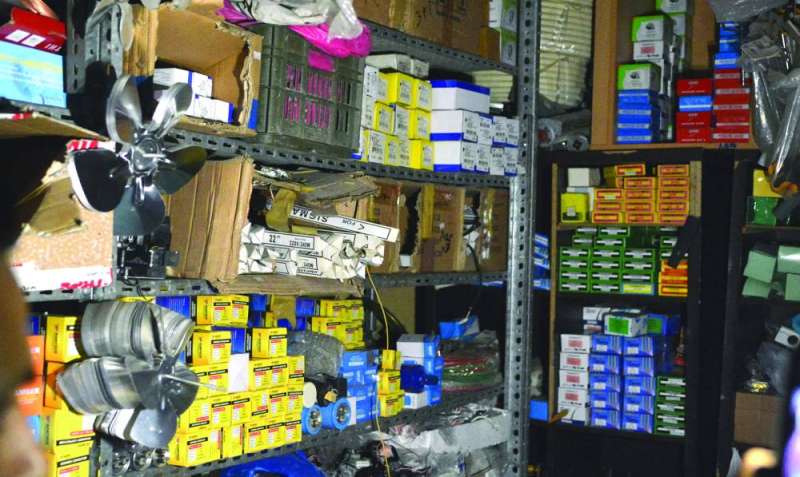 غرفة قطع الغيار
