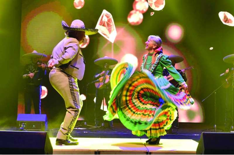 من استعراض الفرقة المكسيكية