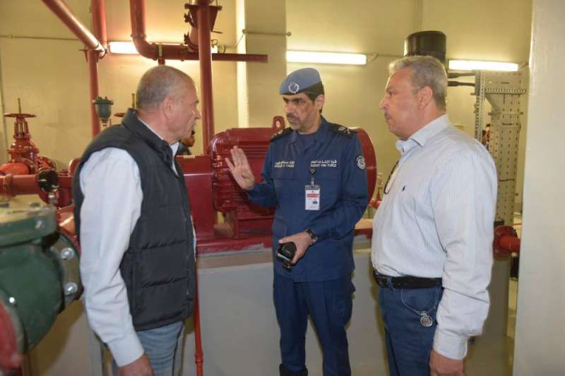 «الإطفاء» تفقدت عدداً من المباني في مدينة صباح السالم الجامعية
 