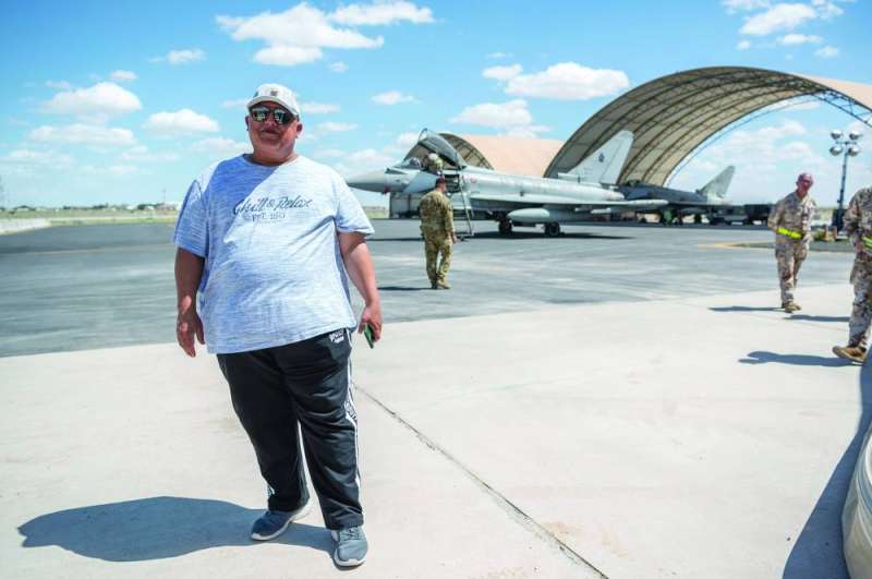 الزميل خالد الشرقاوي أمام «اليوروفايتر تايفون»