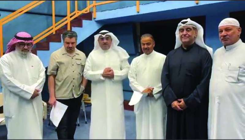 سعد الفندي وهيثم بودي مع فريق المسلسل 