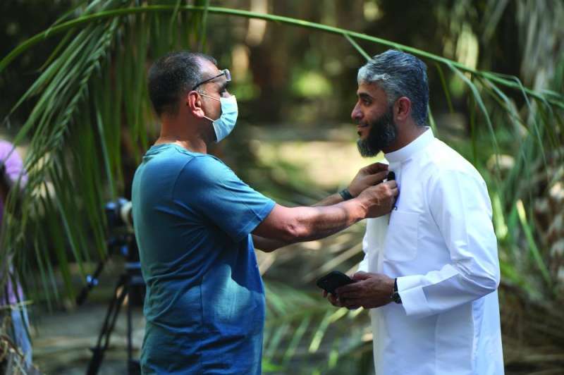 الكندري يستعد للتصوير