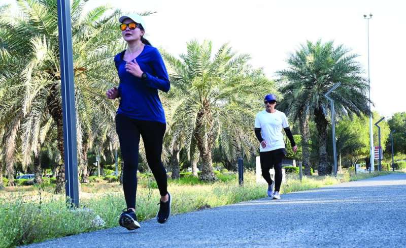 
 المشي أو الركض... المهم الحركة