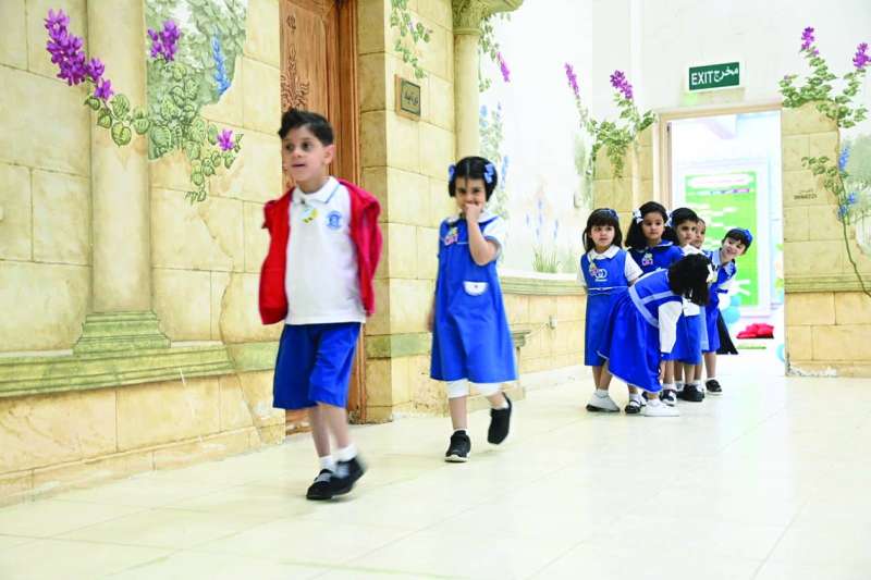 حضور خجول لبعض الأطفال