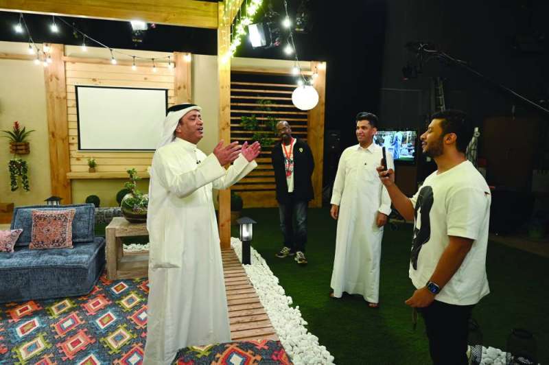 مشاري المجيبل والعونان... أجواء من المرح قبل التصوير