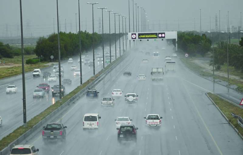 
من الأمطار التي هطلت أمس 	 (تصوير نايف العقلة)