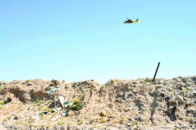 الطيران العمودي شارك في البحث