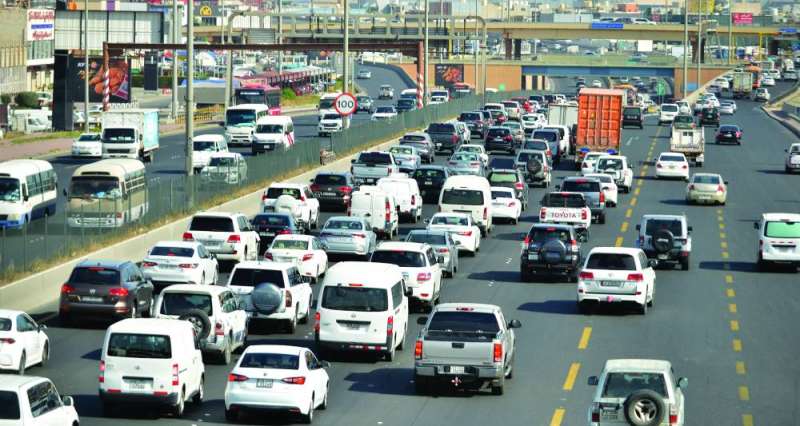 
كثافة في أحد الطرق لم تؤثر على سهولة الحركة	 (تصوير سعود سالم)