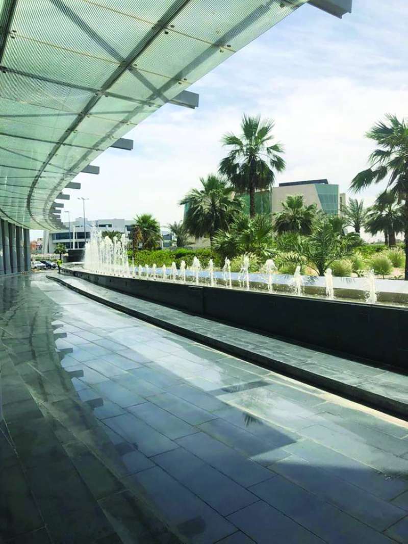 نوافير الوزارة اشتغلت مع عودة خدمات النظافة والصيانة 