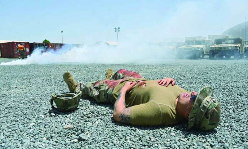 إحدى الإصابات خلال هجوم الدرون