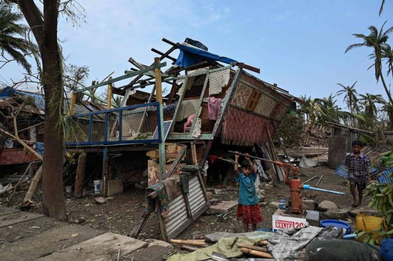 الإعصار «موكا» في ولاية راخين في ميانمار 