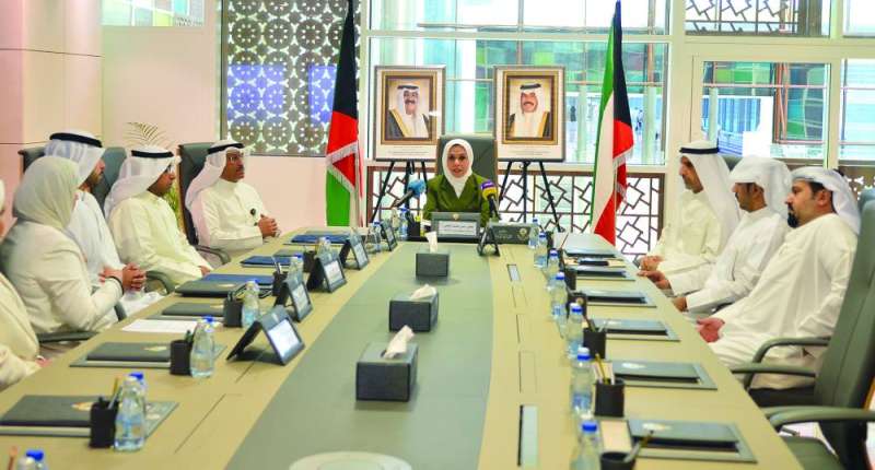 الوزيرة البغلي تتحدث في اجتماع توقيع المذكرة