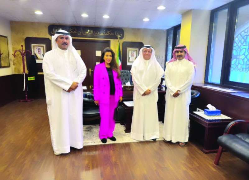 بورسلي مستقبلاً وفد الجمعية الكويتية لحقوق الإنسان