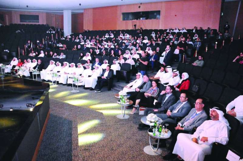 ...وجانب من الحضور في الحفل