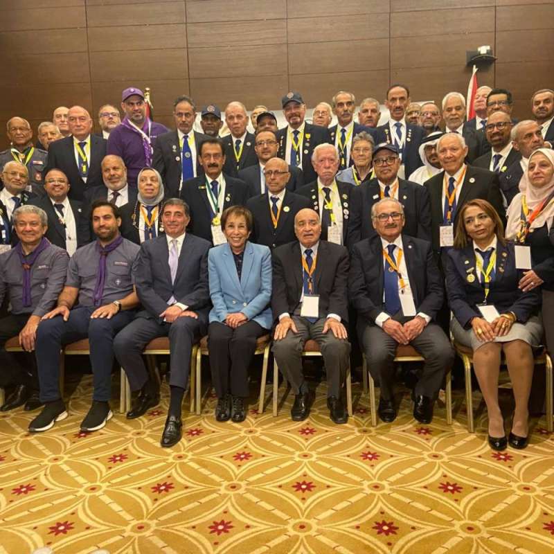 الأميرة بسمة مع الوفود المشاركة 