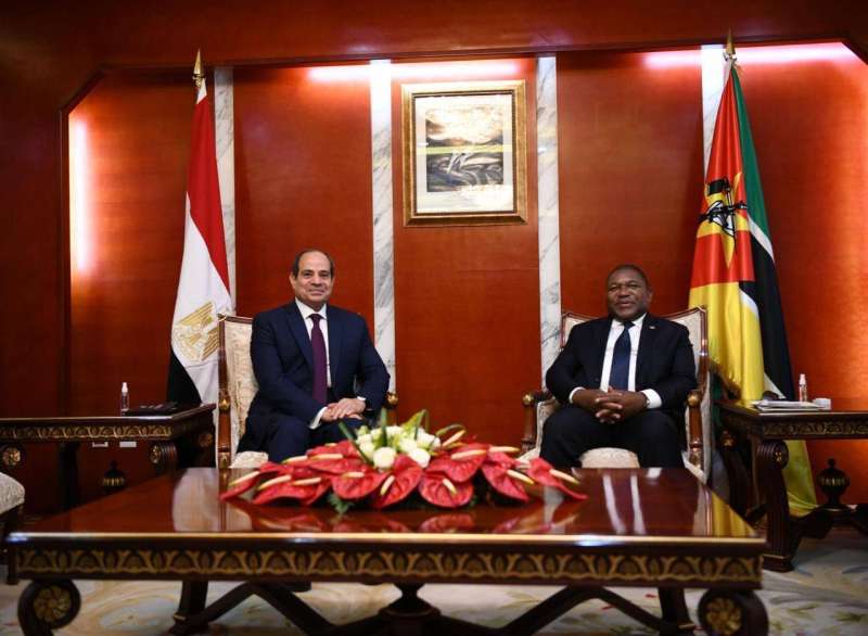 رئيسا مصر وموزمبيق 