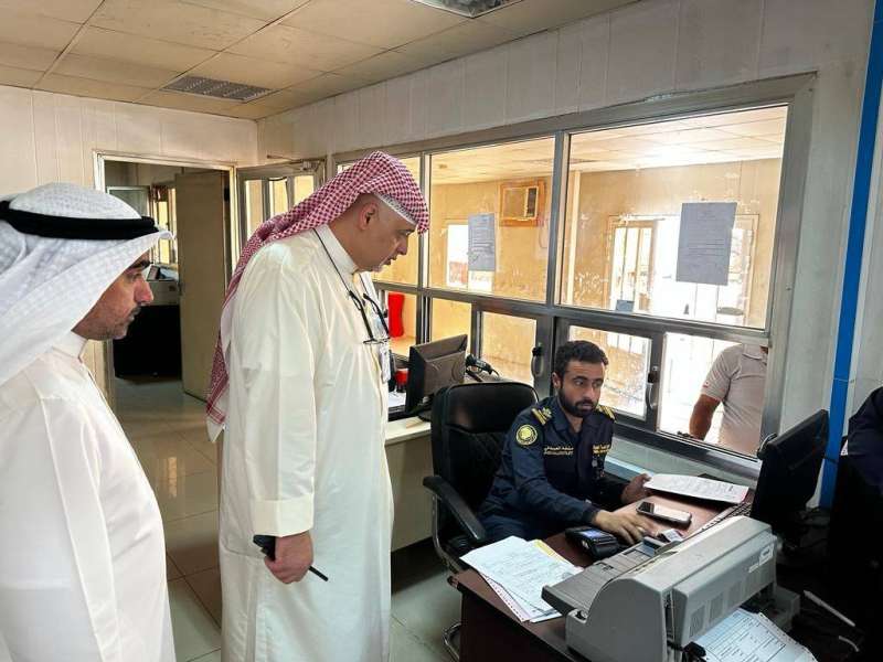 مدير الجمارك يتفقد منفذ العبدلي