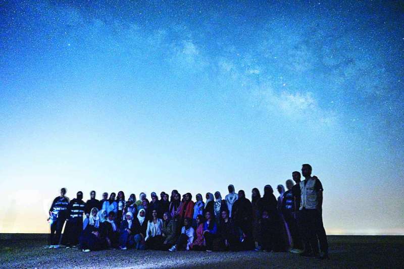 الشباب الكويتي المشارك في الرحلة 