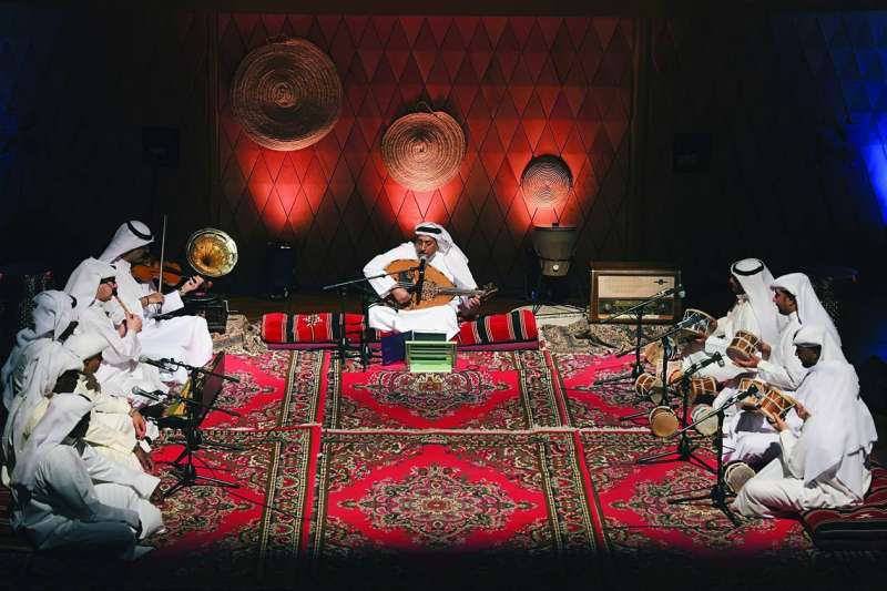 صلاح حمد خليفة خلال الحفل