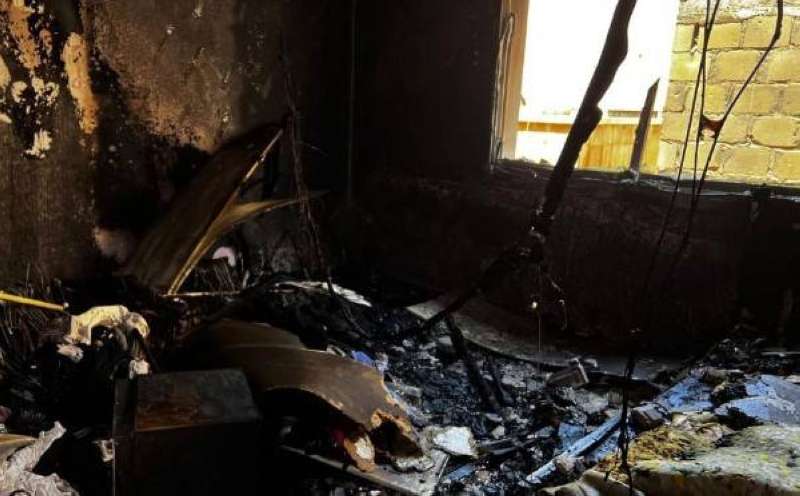 حريق منزل في سلوى