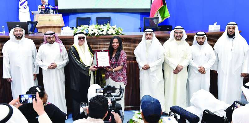  جانب من التكريم (تصوير سعود سالم)