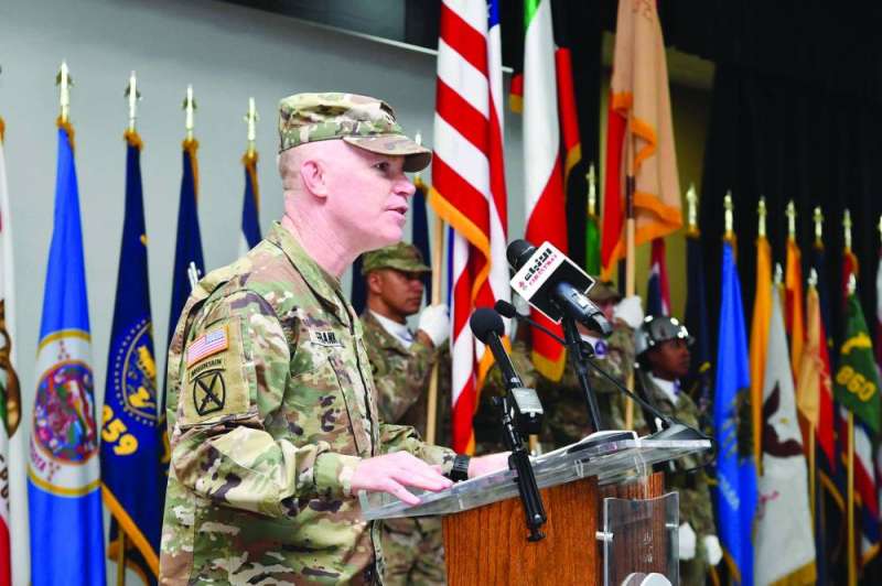 
فرانك متحدّثاً في الاحتفال
