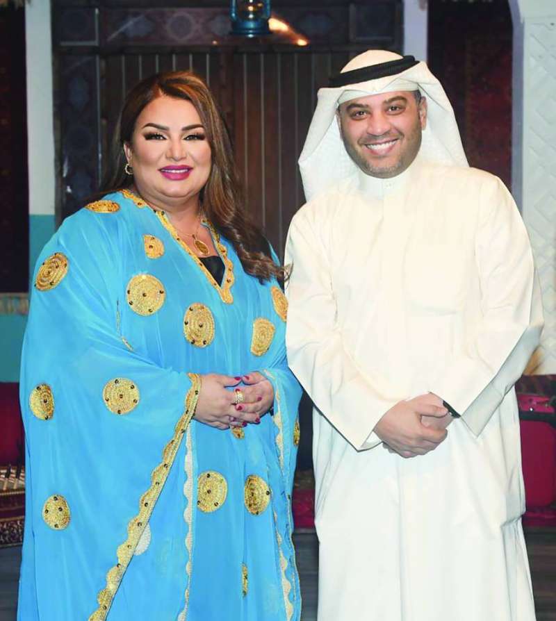 
أحمد الرويشد ومنى شداد
