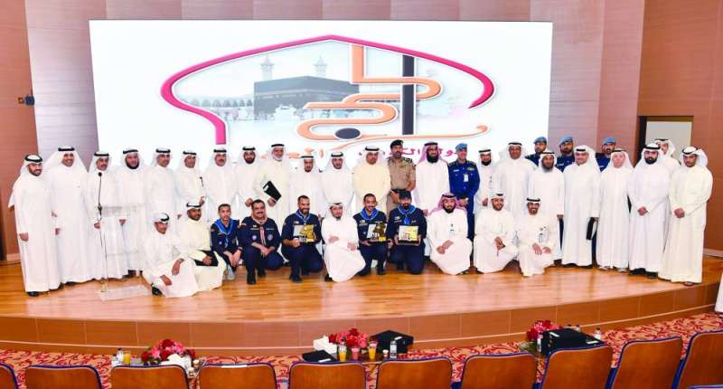 أعضاء بعثة الحج في لقطة جماعية عقب تكريمهم