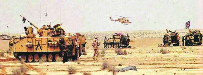 القوات البريطانية ناصرت الحق الكويتي 