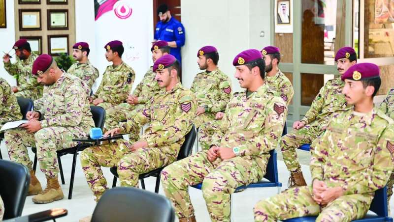 مشاركة لمنتسبي الجيش