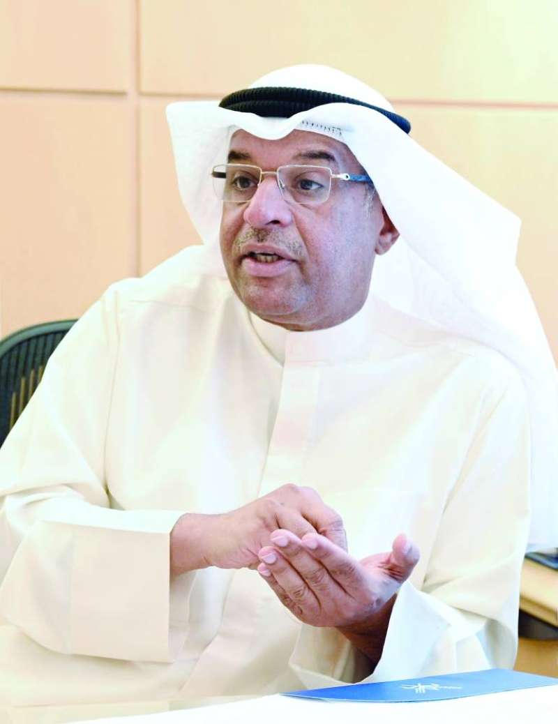 
مطلق الزايد خلال حديثه لـ«الراي» 	(تصوير نايف العقلة)
