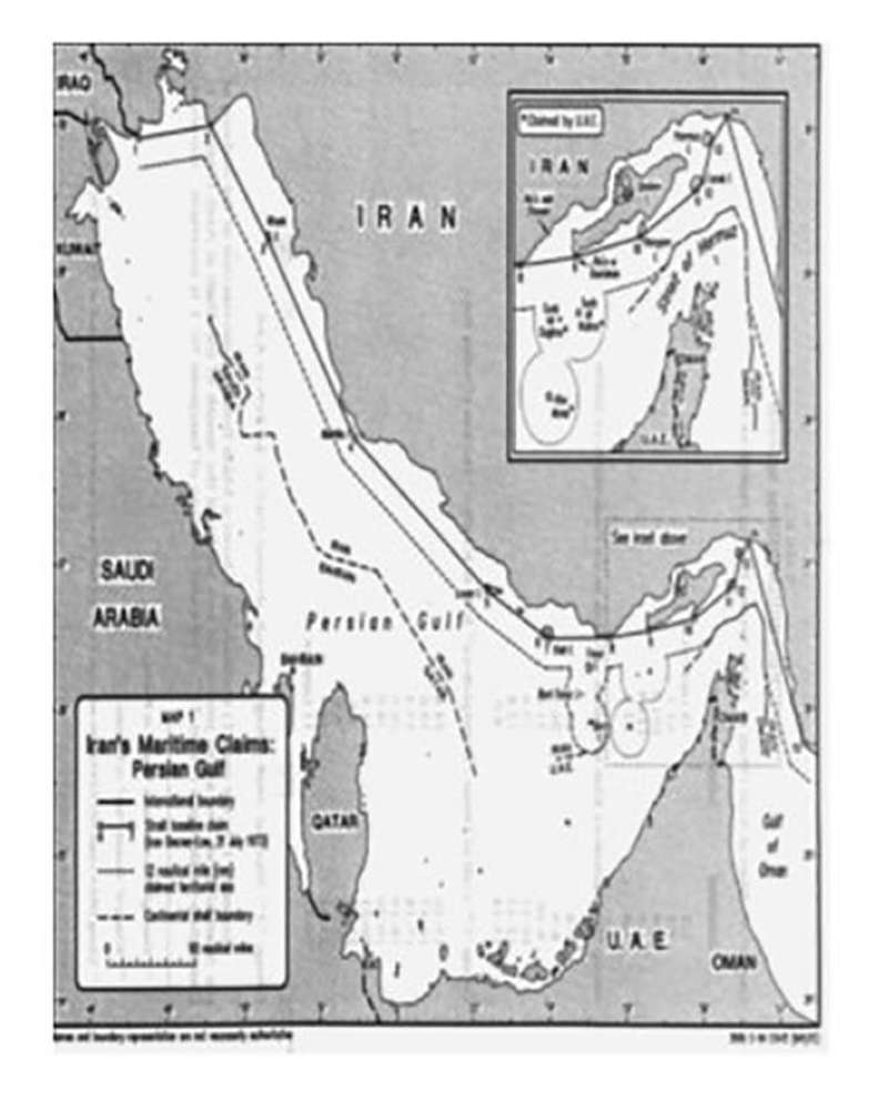 
خريطة الادعاءات الإيرانية
