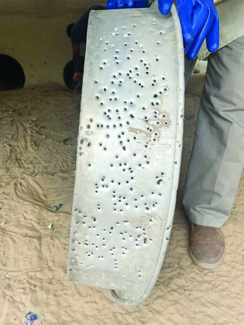 آثار الطلقات 