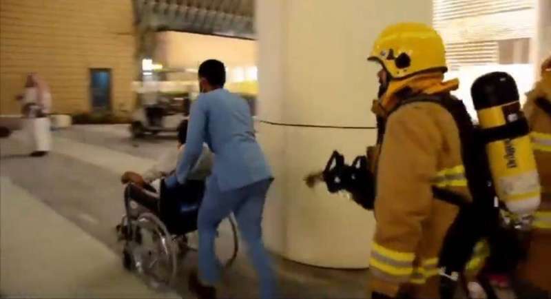 جانب من التمرين بجامعة الشدادية 