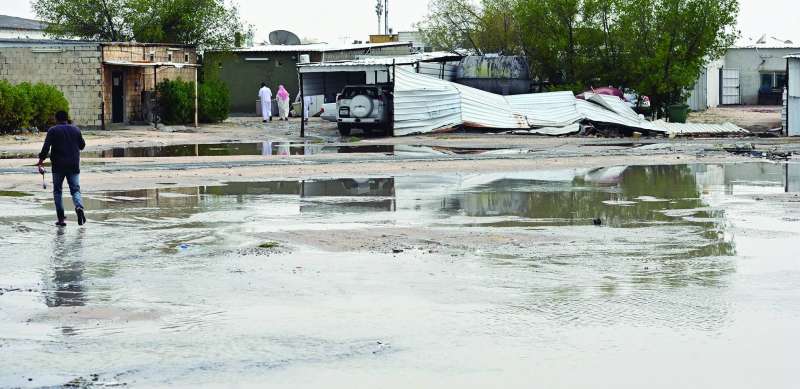 
بعض الأضرار التي خلفتها الأمطار
