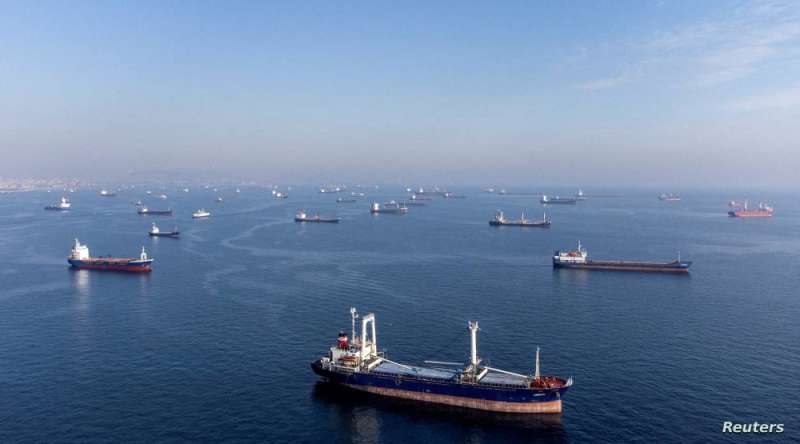 سفن تجارية في البحر الأسود