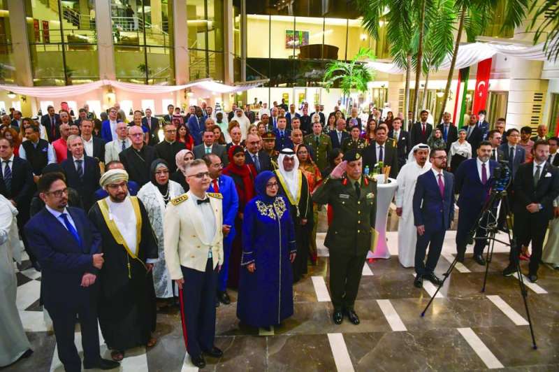 
جانب من الحضور في حفل السفارة التركية