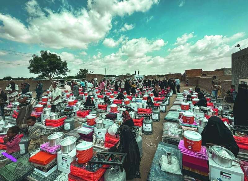 جانب من تبرعات الكويت في الخارج 