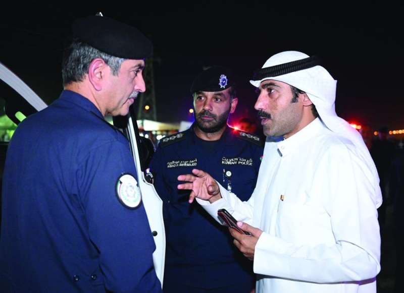 
اللواء الرجيب متحدثاً للزميل نايف كريم
