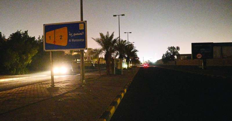 
ظلام دامس في المنصورية