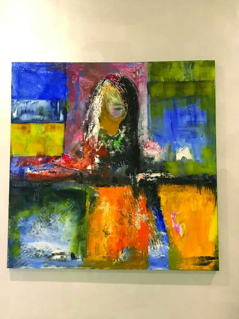 لوحة للفنان عادل المشعل 