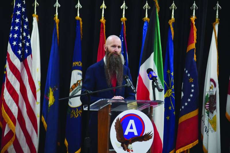 جيم هولتسنايدر ملقياً كلمته في الحفل