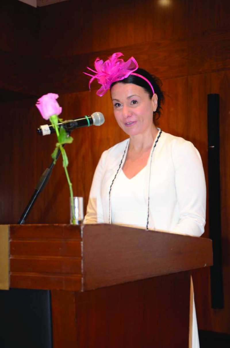  أنتونيا ديميتروفا تلقي كلمتها 